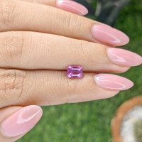 1.02 Ct. Purplish Pink Sapphire from Madagascar Life Style