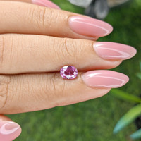 0.97 Ct. Purplish Pink Sapphire from Madagascar Life Style