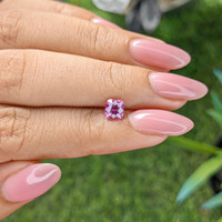 1.00 Ct. Purplish Pink Sapphire from Madagascar Life Style