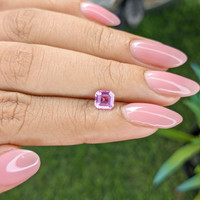 0.89 Ct. Purplish Pink Sapphire from Madagascar Life Style