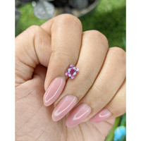 1.07 Ct. Purplish Pink Sapphire from Madagascar Life Style