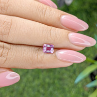 1.07 Ct. Purplish Pink Sapphire from Madagascar Life Style