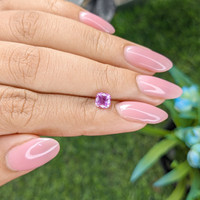 0.96 Ct. Pinkish Purple Sapphire from Madagascar Life Style