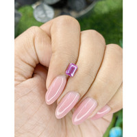0.95 Ct. Purplish Pink Sapphire from Madagascar Life Style