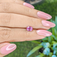 0.99 Ct. Pink Sapphire from Madagascar Life Style
