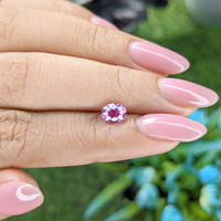 0.98 Ct. Purplish Pink Sapphire from Madagascar Life Style