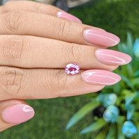 1.01 Ct. Purplish Pink Sapphire from Madagascar Life Style