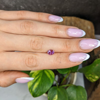 1.21 Ct. Purplish Pink Sapphire from Madagascar Life Style