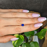 0.96 Ct. Blue Sapphire from Ceylon (Sri Lanka) Life Style