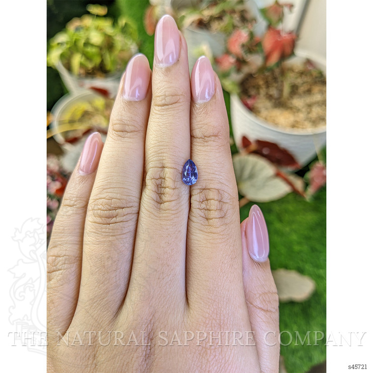 1.12 Ct. Purplish Blue Sapphire from Ceylon (Sri Lanka)