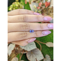 1.12 Ct. Purplish Blue Sapphire from Ceylon (Sri Lanka) Life Style