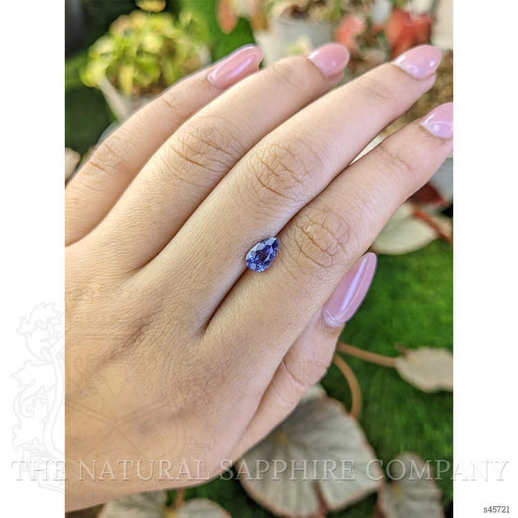 1.12 Ct. Purplish Blue Sapphire from Ceylon (Sri Lanka)