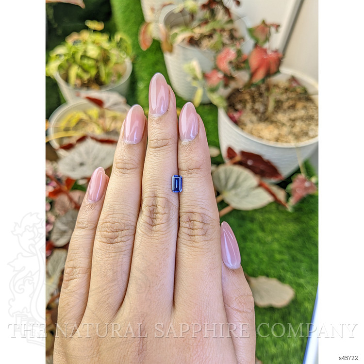 0.71 Ct. Blue Sapphire from Ceylon (Sri Lanka)