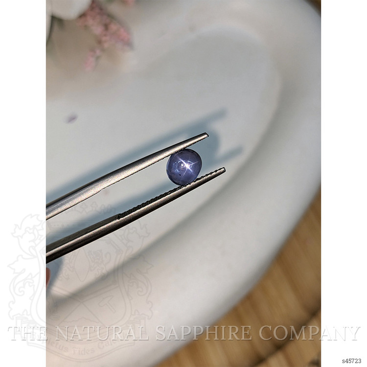 1.56 Ct. Purplish Blue Star Sapphire from Ceylon (Sri Lanka)