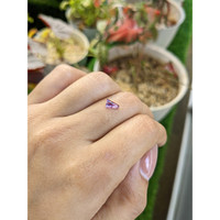 0.67 Ct. Purplish Pink Sapphire from Ceylon (Sri Lanka) Life Style