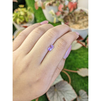 0.80 Ct. Purplish Pink Sapphire from Ceylon (Sri Lanka) Life Style