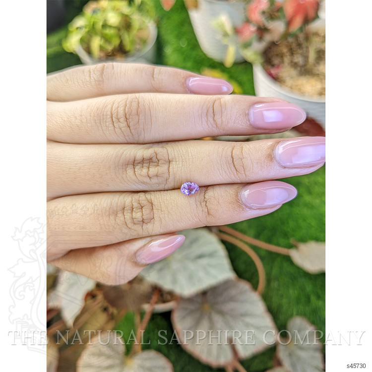 0.73 Ct. Pinkish Purple Sapphire from Ceylon (Sri Lanka)