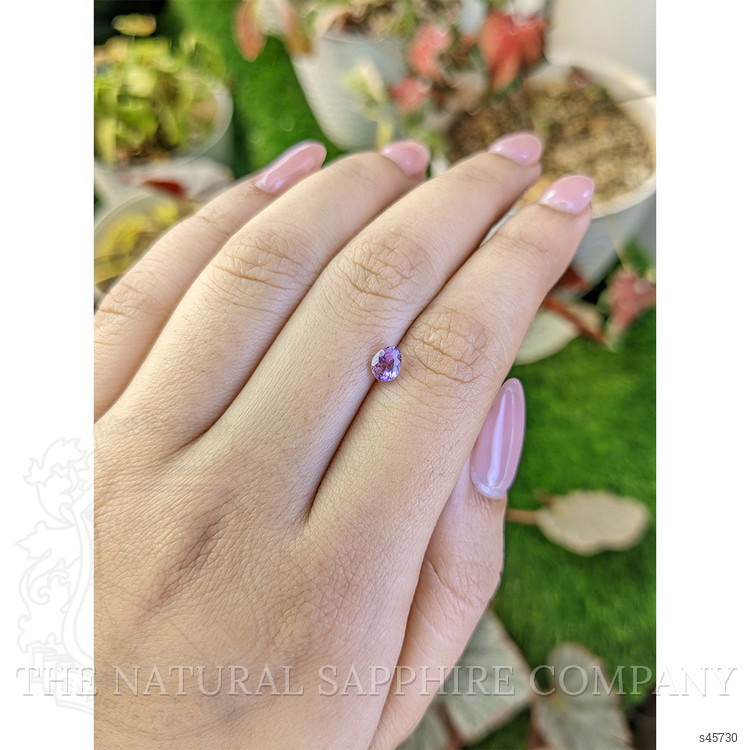 0.73 Ct. Pinkish Purple Sapphire from Ceylon (Sri Lanka)