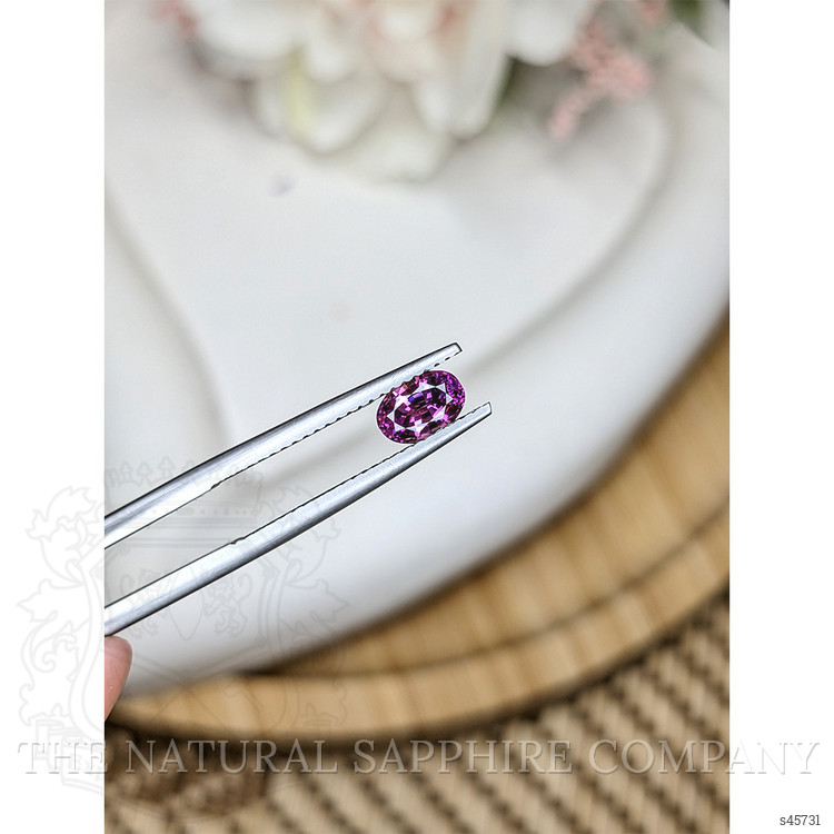 0.82 Ct. Pinkish Purple Sapphire from Ceylon (Sri Lanka)