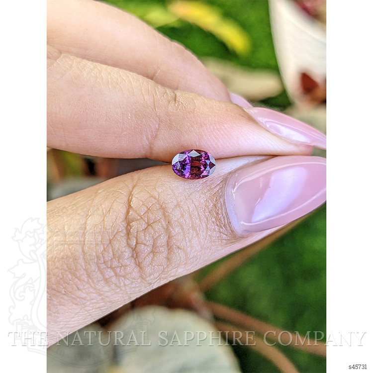 0.82 Ct. Pinkish Purple Sapphire from Ceylon (Sri Lanka)