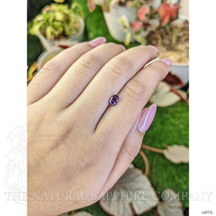 0.82 Ct. Pinkish Purple Sapphire from Ceylon (Sri Lanka)