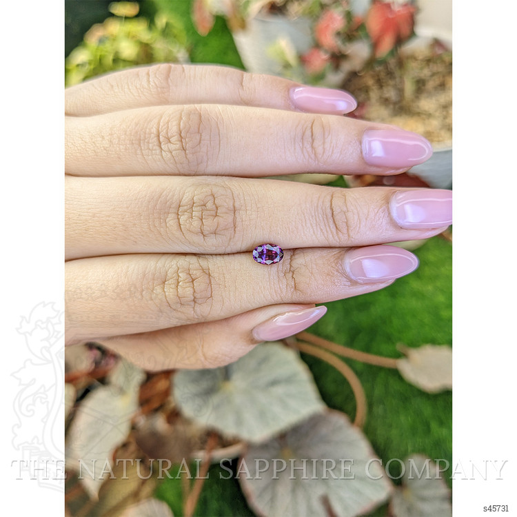 0.82 Ct. Pinkish Purple Sapphire from Ceylon (Sri Lanka)