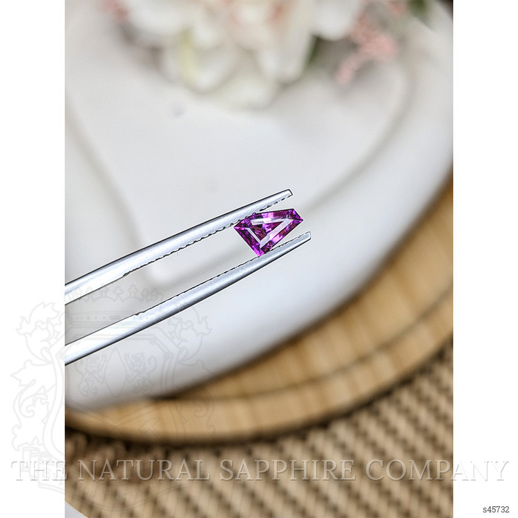 0.66 Ct. Pinkish Purple Sapphire from Ceylon (Sri Lanka)