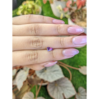 0.66 Ct. Pinkish Purple Sapphire from Ceylon (Sri Lanka) Life Style