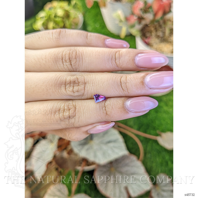 0.66 Ct. Pinkish Purple Sapphire from Ceylon (Sri Lanka)