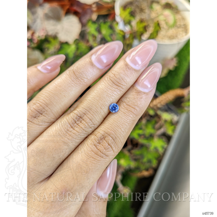 0.46 Ct. Blue Sapphire from Ceylon (Sri Lanka)