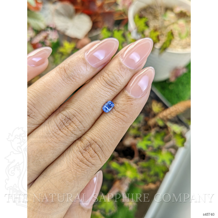 0.55 Ct. Blue Sapphire from Ceylon (Sri Lanka)