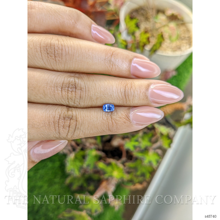 0.55 Ct. Blue Sapphire from Ceylon (Sri Lanka)