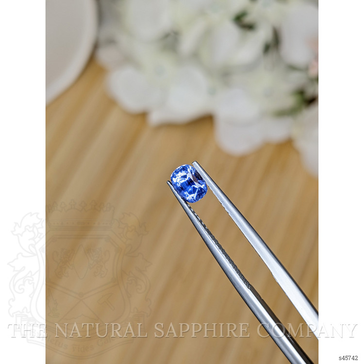 0.80 Ct. Blue Sapphire from Ceylon (Sri Lanka)