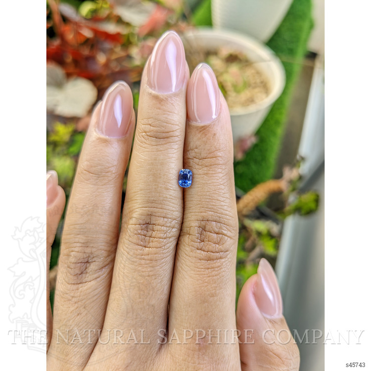 0.48 Ct. Blue Sapphire from Ceylon (Sri Lanka)