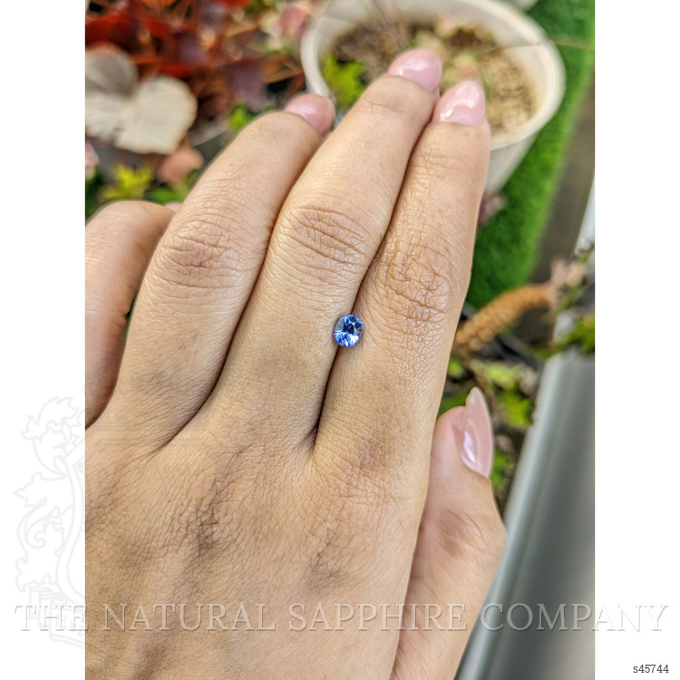 0.58 Ct. Blue Sapphire from Ceylon (Sri Lanka)