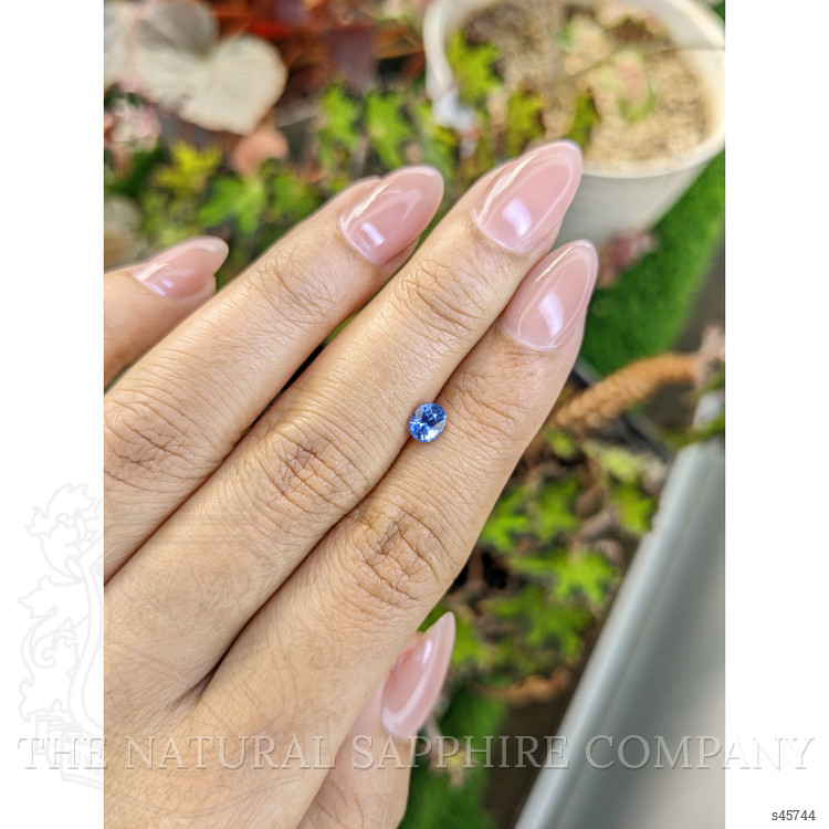 0.58 Ct. Blue Sapphire from Ceylon (Sri Lanka)