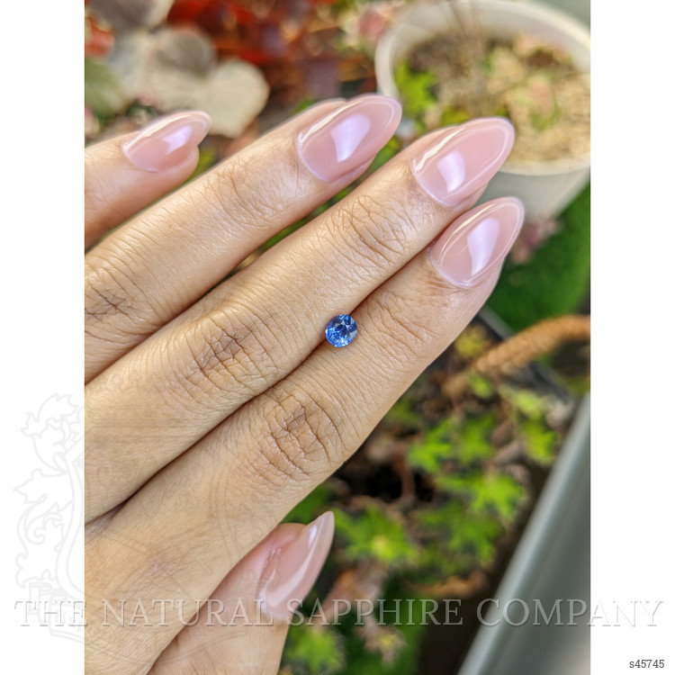 0.51 Ct. Blue Sapphire from Ceylon (Sri Lanka)