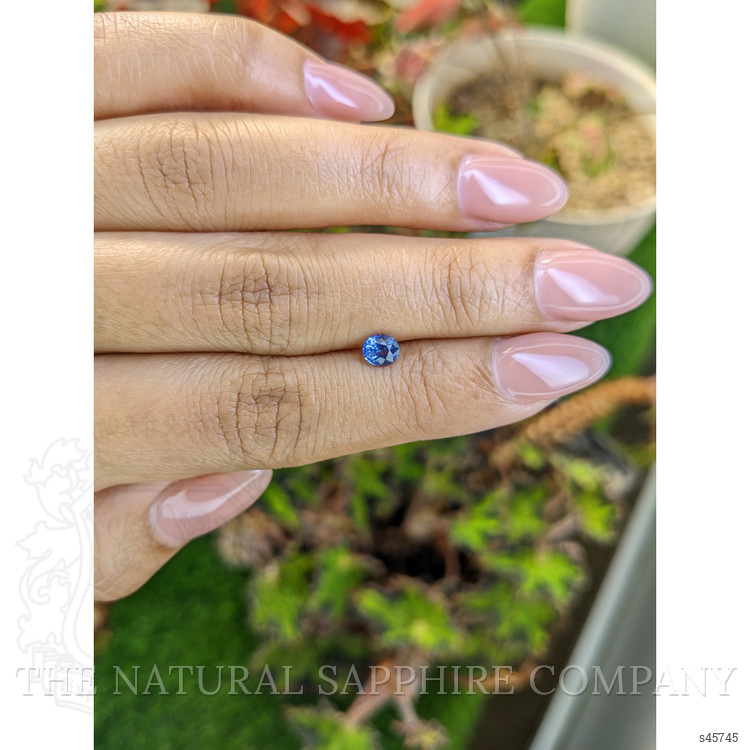 0.51 Ct. Blue Sapphire from Ceylon (Sri Lanka)