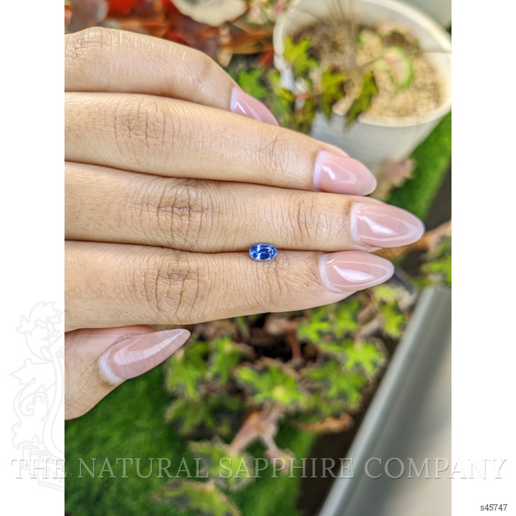 0.47 Ct. Blue Sapphire from Ceylon (Sri Lanka)