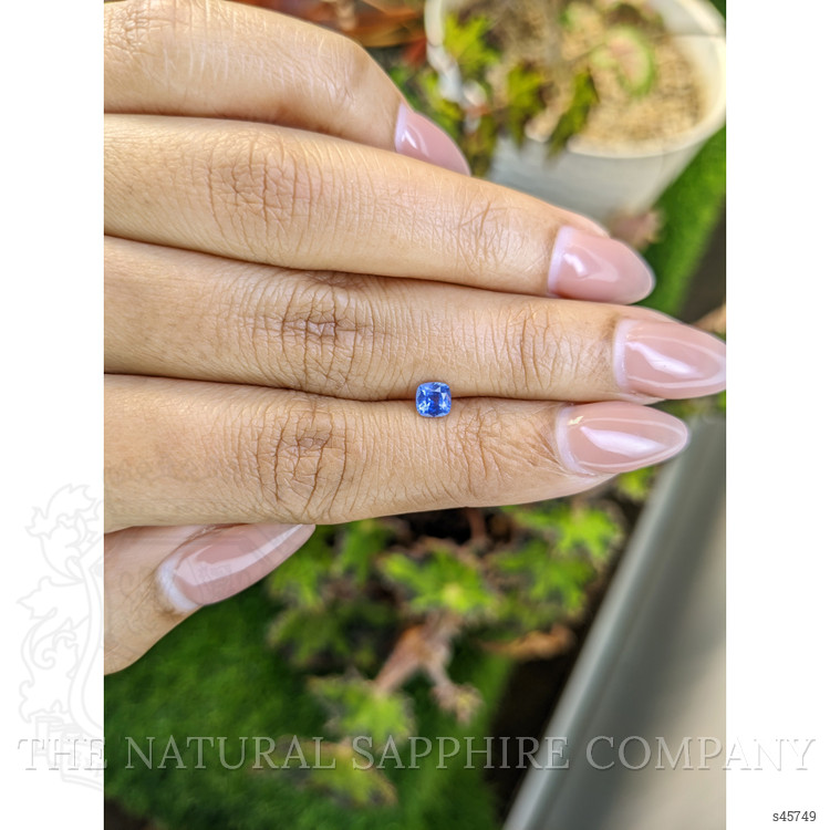 0.44 Ct. Blue Sapphire from Ceylon (Sri Lanka)