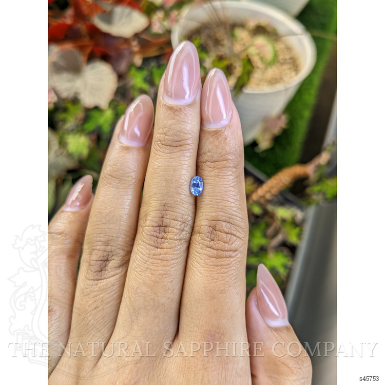 0.43 Ct. Blue Sapphire from Ceylon (Sri Lanka)