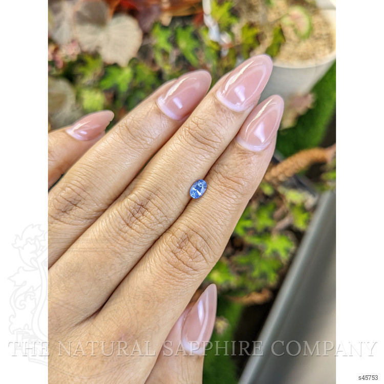 0.43 Ct. Blue Sapphire from Ceylon (Sri Lanka)