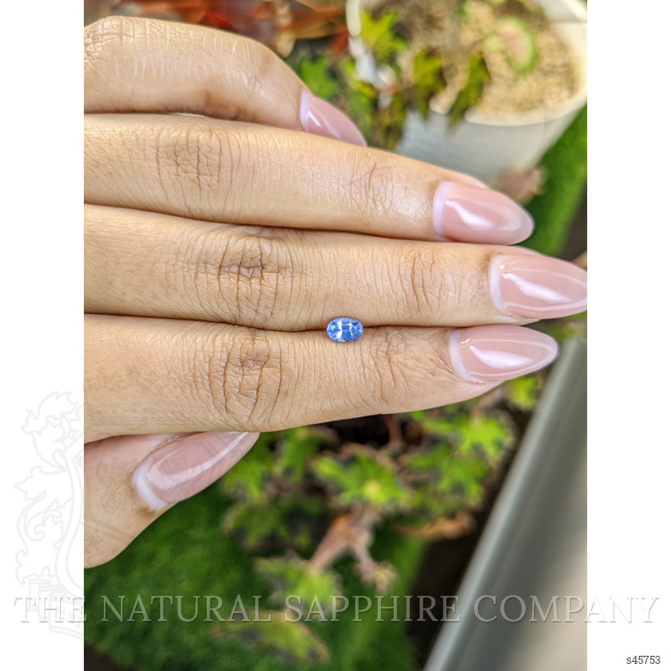 0.43 Ct. Blue Sapphire from Ceylon (Sri Lanka)