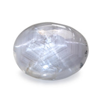4.76 Ct. Grey Cabochon Star Sapphire from Ceylon (Sri Lanka) Video