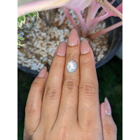 4.76 Ct. Grey Cabochon Star Sapphire from Ceylon (Sri Lanka) Life Style