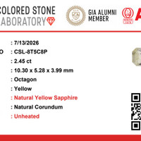 2.44 Ct. Yellow Sapphire from Ceylon (Sri Lanka) Pdf