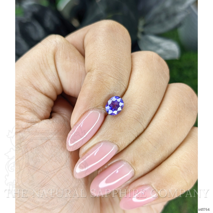1.21 Ct. Bluish Purple Sapphire from Tanzania
