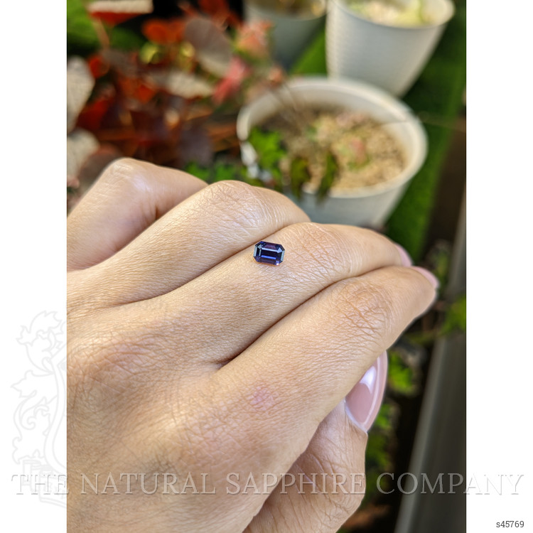 0.98 Ct. Purplish Blue Sapphire from Ceylon (Sri Lanka)