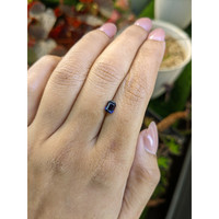 0.98 Ct. Purplish Blue Sapphire from Ceylon (Sri Lanka) Life Style