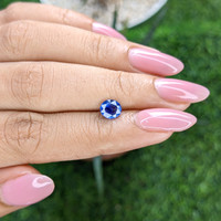 0.96 Ct. Blue Sapphire from Ceylon (Sri Lanka) Life Style